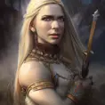 D&D concept art of a gorgeous warrior princess in the style of Stefan Kostic, 8k,High Definition,Highly Detailed,Intricate,Half Body,Realistic,Sharp Focus,Fantasy,Elegant