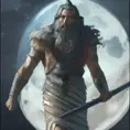 D&D concept art of a gorgeous norse god of the moon in the style of Stefan Kostic, 8k,High Definition,Highly Detailed,Intricate,Half Body,Realistic,Sharp Focus,Fantasy,Elegant