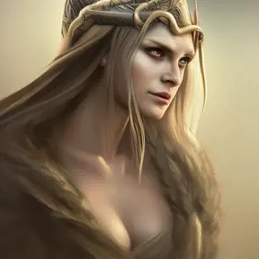 D&D concept art of a gorgeous female norse god in the style of Stefan Kostic, 8k,High Definition,Highly Detailed,Intricate,Half Body,Realistic,Sharp Focus,Fantasy,Elegant