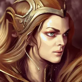 D&D concept art of a gorgeous female norse god in the style of Stefan Kostic, 8k,High Definition,Highly Detailed,Intricate,Half Body,Realistic,Sharp Focus,Fantasy,Elegant