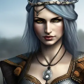 Alluring highly detailed matte portrait of beautiful half elf shani from witcher 3 wearing chainmail in the style of Stefan Kostic, 8k,High Definition,Highly Detailed,Intricate,Half Body,Realistic,Sharp Focus,Fantasy,Elegant