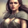 Alluring highly detailed matte portrait of beautiful norse goddess wearing chainmail in the style of Stefan Kostic, 8k,High Definition,Highly Detailed,Intricate,Half Body,Realistic,Sharp Focus,Fantasy,Elegant