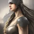 Alluring highly detailed matte portrait of beautiful female assassin wearing chainmail in the style of Stefan Kostic, 8k,High Definition,Highly Detailed,Intricate,Half Body,Realistic,Sharp Focus,Fantasy,Elegant