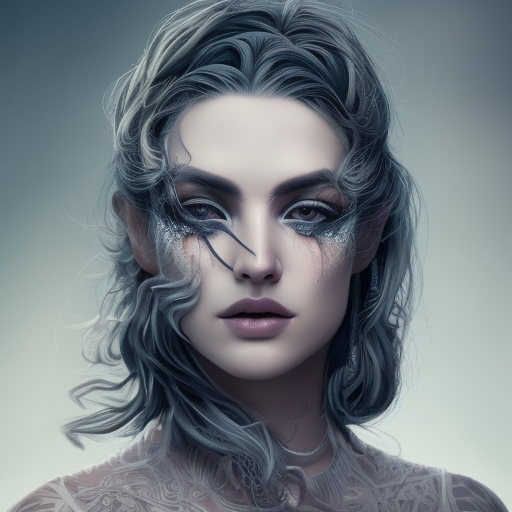 Alluring highly detailed matte portrait of a beautiful wraith in the style of Stefan Kostic, 8k,High Definition,Highly Detailed,Intricate,Half Body,Realistic,Sharp Focus,Fantasy,Elegant