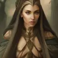 Alluring highly detailed matte portrait of a beautiful half elf queen in the style of Stefan Kostic, 8k,High Definition,Highly Detailed,Intricate,Half Body,Realistic,Sharp Focus,Fantasy,Elegant
