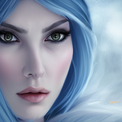 Alluring highly detailed matte portrait of a beautiful ice queen in the style of Stefan Kostic, 8k,High Definition,Highly Detailed,Intricate,Half Body,Realistic,Sharp Focus,Fantasy,Elegant