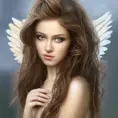 Alluring highly detailed matte portrait of a beautiful angel with shimmering hair in the style of Stefan Kostic, 8k,High Definition,Highly Detailed,Intricate,Half Body,Realistic,Sharp Focus,Fantasy,Elegant
