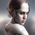 Alluring highly detailed matte portrait of a beautiful ex-machina cyborg in the style of Stefan Kostic, 8k,High Definition,Highly Detailed,Intricate,Half Body,Realistic,Sharp Focus,Fantasy,Elegant