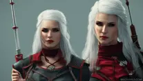 Alluring female rouge assassin in The Witcher 3 Style, 4k,Highly Detailed,Beautiful,Cinematic Lighting,Sharp Focus,Volumetric Lighting,Closeup Portrait,Concept Art