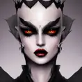 Alluring matte portrait of a beautiful black caped vampire with a thorny crown in the style of Stefan Kostic, 8k,High Definition,Highly Detailed,Intricate,Half Body,Realistic,Sharp Focus,Fantasy,Elegant