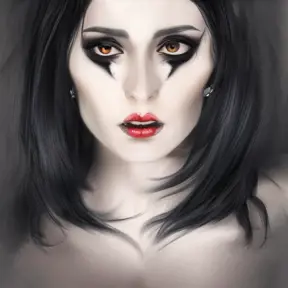Alluring portrait of a beautiful raven black haired veiled vampire in the style of Stefan Kostic, 8k,High Definition,Highly Detailed,Intricate,Half Body,Realistic,Sharp Focus,Fantasy,Elegant