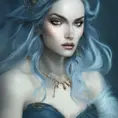 Alluring matte portrait of a beautiful ice sorceress in the style of Stefan Kostic, 8k,High Definition,Highly Detailed,Intricate,Half Body,Realistic,Sharp Focus,Fantasy,Elegant