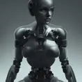 Alluring highly detailed matte portrait of a beautiful Ex-Machina cyborg android in the style of Stefan Kostic, 8k,High Definition,Highly Detailed,Intricate,Half Body,Realistic,Sharp Focus,Fantasy,Elegant
