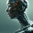 Alluring highly detailed matte portrait of a beautiful cyborg android in the style of Stefan Kostic, 8k,High Definition,Highly Detailed,Intricate,Half Body,Realistic,Sharp Focus,Fantasy,Elegant