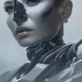 Alluring highly detailed matte portrait of a beautiful sci-fi cyborg android in the style of Stefan Kostic, 8k,High Definition,Highly Detailed,Intricate,Half Body,Realistic,Sharp Focus,Fantasy,Elegant