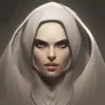 Matte portrait of an Eldern Ring black caped female wraith in the style of Stefan Kostic, 8k,Highly Detailed,Intricate,Artstation,Illustration,Sharp Focus,Smooth,Unreal Engine,Volumetric Lighting,Concept Art, by Stanley Artgerm Lau,by Alphonse Mucha,by Greg Rutkowski