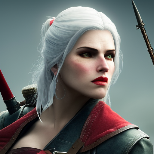 Female rouge assassin in Witcher 3 in the style of Stefan Kostic, 4k,Highly Detailed,Beautiful,Cinematic Lighting,Sharp Focus,Volumetric Lighting,Closeup Portrait,Concept Art