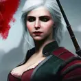 Alluring Ciri as a rouge assassin in The Witcher 3 Style, 4k,Highly Detailed,Beautiful,Cinematic Lighting,Sharp Focus,Volumetric Lighting,Closeup Portrait,Concept Art