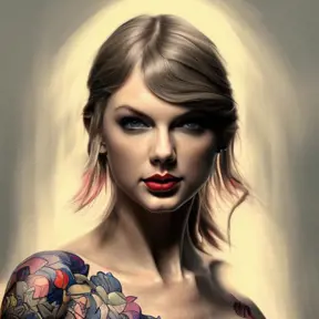 Taylor Swift, colorful painting on grey scale face, powerful, magic, thunders, dramatic lighting, intricate tattoos, wild, highly detailed, digital painting, artstation, concept art, smooth, sharp focus, illustration, art by artgerm and greg rutkowski and alphonse mucha, footage, 4k, Hyper Detailed