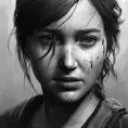 Alluring matte portrait of a beautiful Ellie from the Last of Us in the style of Stefan Kostic, 8k, Highly Detailed, Intricate, Half Body, Realistic, Sharp Focus, Volumetric Lighting, Fantasy, Elegant by Stanley Artgerm Lau, Greg Rutkowski