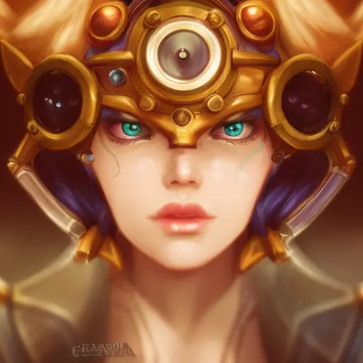 Steampunk portrait of Cassiopeia from League of Legends, Highly Detailed, Intricate, Artstation, Beautiful, Digital Painting, Sharp Focus, Concept Art, Elegant