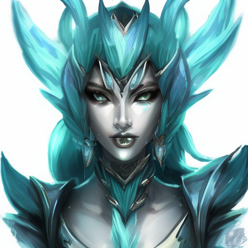 Matte portrait of Kalista from League of Legends in Elden Ring style, 8k, High Definition, Highly Detailed, Intricate, Half Body, Realistic, Sharp Focus, Fantasy, Elegant