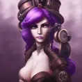 Steampunk portrait of Evelynn from League of Legends, Highly Detailed, Intricate, Artstation, Beautiful, Digital Painting, Sharp Focus, Concept Art, Elegant