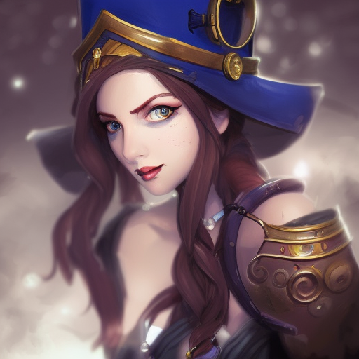 Steampunk portrait of Janna from League of Legends, Highly Detailed, Intricate, Artstation, Beautiful, Digital Painting, Sharp Focus, Concept Art, Elegant