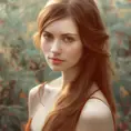 Alluring matte portrait of a beautiful Annie in the style of Stefan Kostic, 8k, High Definition, Highly Detailed, Intricate, Half Body, Realistic, Sharp Focus, Fantasy, Elegant