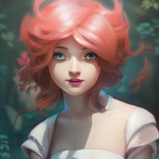 Alluring matte portrait of a beautiful Annie from League of Legends, 8k, Highly Detailed, Intricate, Half Body, Realistic, Sharp Focus, Volumetric Lighting, Fantasy, Elegant by Alphonse Mucha