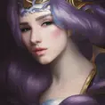 Alluring matte portrait of a beautiful Bel'veth from League of Legends, 8k, Highly Detailed, Intricate, Half Body, Realistic, Sharp Focus, Volumetric Lighting, Fantasy, Elegant by Alphonse Mucha