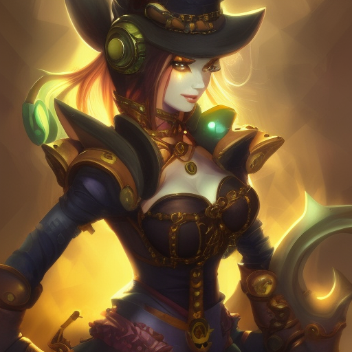 Steampunk portrait of Karma from League of Legends, Highly Detailed, Intricate, Artstation, Beautiful, Digital Painting, Sharp Focus, Concept Art, Elegant