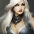 Alluring matte portrait of a beautiful Ashe from League of Legends in the style of Stefan Kostic, 8k, High Definition, Highly Detailed, Intricate, Half Body, Realistic, Sharp Focus, Fantasy, Elegant