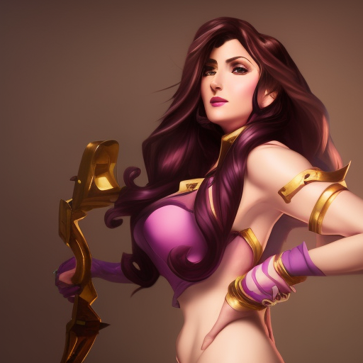 Alluring matte portrait of a beautiful Caitlyn from League of Legends, 8k, Highly Detailed, Intricate, Half Body, Realistic, Sharp Focus, Volumetric Lighting, Fantasy, Elegant by Alphonse Mucha