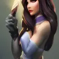 Alluring matte portrait of a beautiful Caitlyn from League of Legends in the style of Stefan Kostic, 8k, High Definition, Highly Detailed, Intricate, Half Body, Realistic, Sharp Focus, Fantasy, Elegant