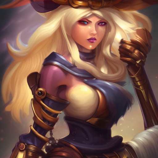 Steampunk portrait of Kayle from League of Legends, Highly Detailed, Intricate, Artstation, Beautiful, Digital Painting, Sharp Focus, Concept Art, Elegant