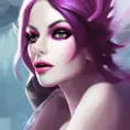 Alluring matte portrait of a beautiful Evelynn from League of Legends in the style of Stefan Kostic, 8k, High Definition, Highly Detailed, Intricate, Half Body, Realistic, Sharp Focus, Fantasy, Elegant