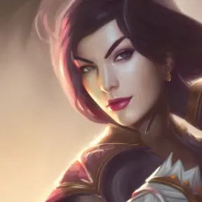 Alluring matte portrait of a beautiful Fiora from League of Legends in the style of Stefan Kostic, 8k, High Definition, Highly Detailed, Intricate, Half Body, Realistic, Sharp Focus, Fantasy, Elegant