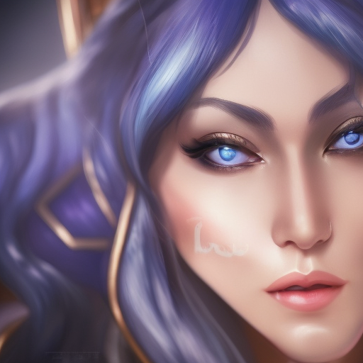 Alluring matte portrait of a beautiful Irelia from League of Legends, 8k, Highly Detailed, Intricate, Half Body, Realistic, Sharp Focus, Volumetric Lighting, Fantasy, Elegant by Alphonse Mucha