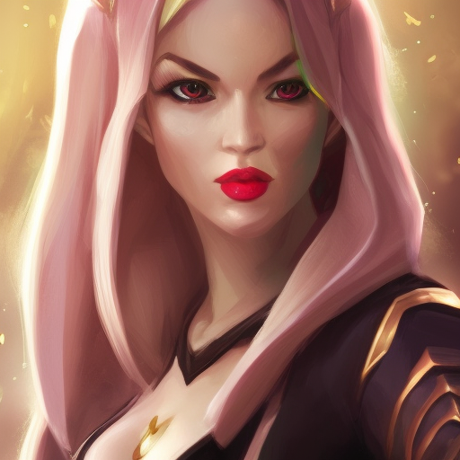 Alluring matte portrait of a beautiful Gwen from League of Legends in the style of Stefan Kostic, 8k, High Definition, Highly Detailed, Intricate, Half Body, Realistic, Sharp Focus, Fantasy, Elegant