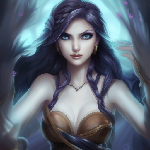 Alluring matte portrait of a beautiful Janna from League of Legends in the style of Stefan Kostic, 8k, High Definition, Highly Detailed, Intricate, Half Body, Realistic, Sharp Focus, Fantasy, Elegant