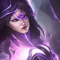 Alluring matte portrait of a beautiful Kai'sa from League of Legends in the style of Stefan Kostic, 8k, High Definition, Highly Detailed, Intricate, Half Body, Realistic, Sharp Focus, Fantasy, Elegant