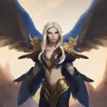 Alluring matte portrait of a beautiful Kayle from League of Legends in the style of Stefan Kostic, 8k, High Definition, Highly Detailed, Intricate, Half Body, Realistic, Sharp Focus, Fantasy, Elegant