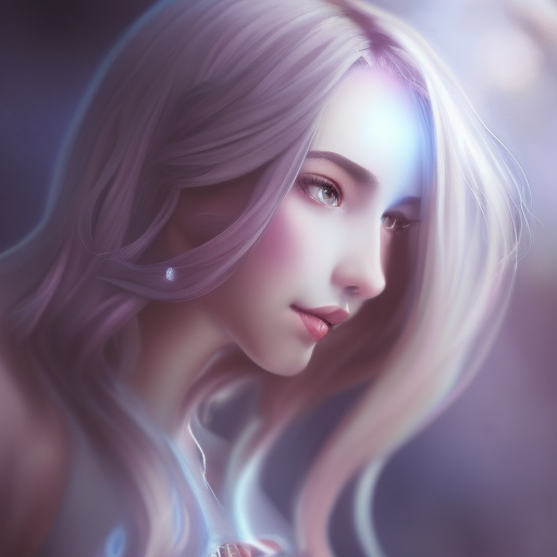 Alluring matte portrait of a beautiful Lillia from League of Legends, 8k, Highly Detailed, Intricate, Half Body, Realistic, Sharp Focus, Volumetric Lighting, Fantasy, Elegant by Alphonse Mucha