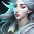 Alluring matte portrait of a beautiful Lissandra from League of Legends, 8k, Highly Detailed, Intricate, Half Body, Realistic, Sharp Focus, Volumetric Lighting, Fantasy, Elegant by Alphonse Mucha