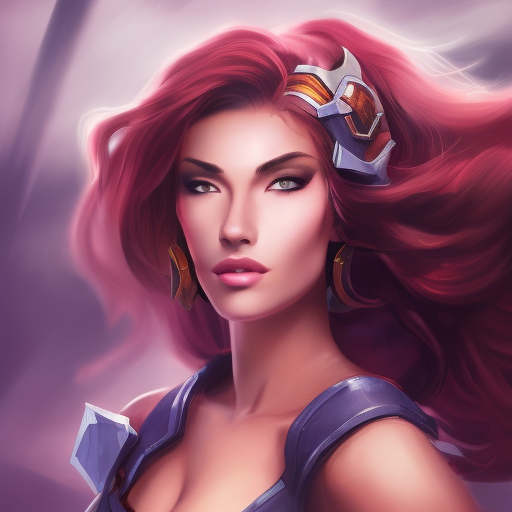 Alluring matte portrait of a beautiful Leona from League of Legends in the style of Stefan Kostic, 8k, High Definition, Highly Detailed, Intricate, Half Body, Realistic, Sharp Focus, Fantasy, Elegant