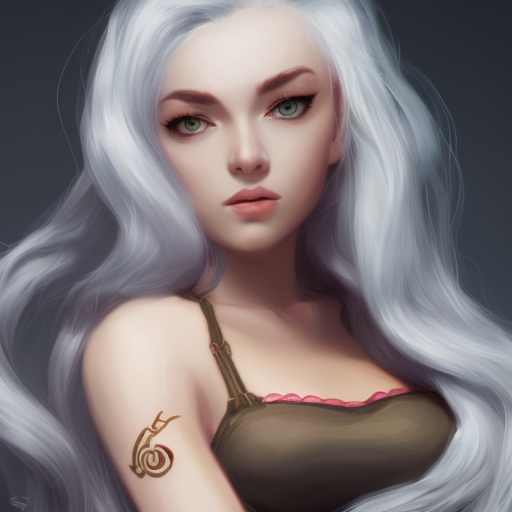 Alluring matte portrait of a beautiful Lillia from League of Legends in the style of Stefan Kostic, 8k, High Definition, Highly Detailed, Intricate, Half Body, Realistic, Sharp Focus, Fantasy, Elegant