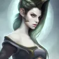 Alluring matte portrait of a beautiful Lyx from League of Legends in the style of Stefan Kostic, 8k, High Definition, Highly Detailed, Intricate, Half Body, Realistic, Sharp Focus, Fantasy, Elegant