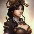 Steampunk portrait of Vex from League of Legends, Highly Detailed, Intricate, Artstation, Beautiful, Digital Painting, Sharp Focus, Concept Art, Elegant