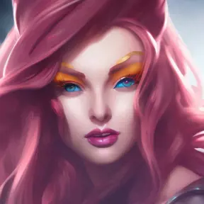 Alluring matte portrait of a beautiful Miss Fortune from League of Legends in the style of Stefan Kostic, 8k, High Definition, Highly Detailed, Intricate, Half Body, Realistic, Sharp Focus, Fantasy, Elegant